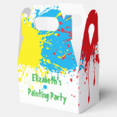 Malfest Kindergeburtstag Geschenkschachtel (Geöffnet)