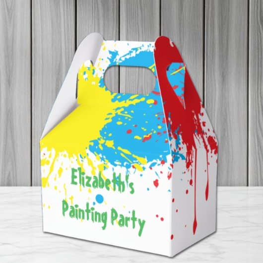 Malfest Kindergeburtstag Geschenkschachtel