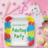 Malfest Kindergeburtstag Pappteller (Party)