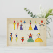 Malfiguren von Wassily Kandinsky Dankeskarte (Stehend Vorderseite)