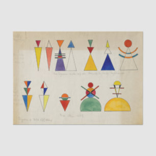 Malfiguren von Wassily Kandinsky Seidenpapier