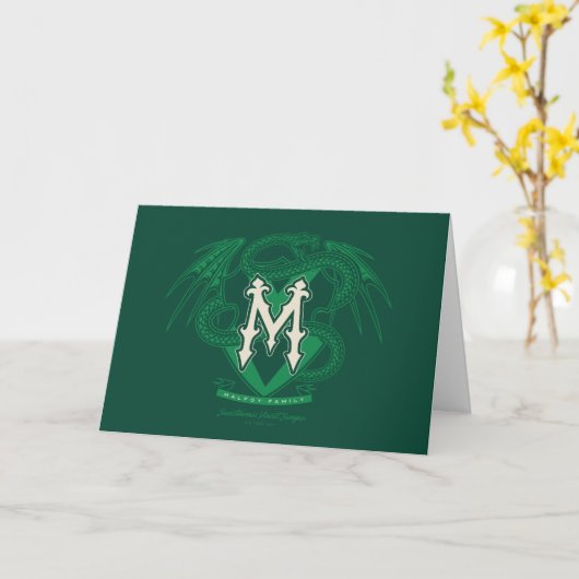 Malfoy Familienwappen Graphic Karte (Gelbe Blume)