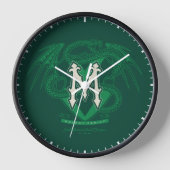 Malfoy Familienwappen Graphic Uhr (Vorderseite)