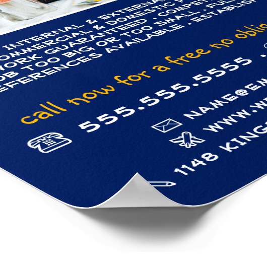 Malgeräte, Maler und Dekorator Poster (Ecke)