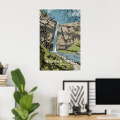Malham Cove North Yorkshire Reiseplakat Poster (Heimbüro)