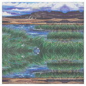 Malheur Bird Refuge Fabric Stoff (Nahaufnahme)