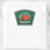 Malheur National Forest Camping Rechteckiger Aufkleber (Tasche)