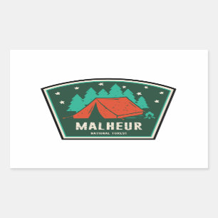 Malheur National Forest Camping Rechteckiger Aufkleber