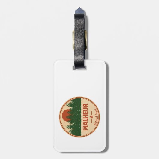 Malheur National Forest Gepäckanhänger (Rückseite vertikal)