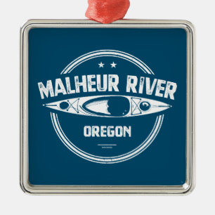 Malheur River Oregon Kayaking Ornament Aus Metall