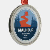 Malheur Wild und Landschaftlicher Fluss Oregon Ornament Aus Metall (Rechts)