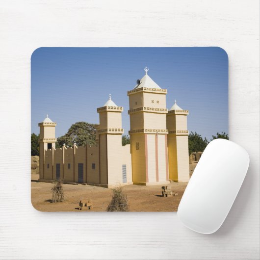Mali, Bamako. Moschee, Bamako-Djenne-Straße Mousepad (Mit Mouse)