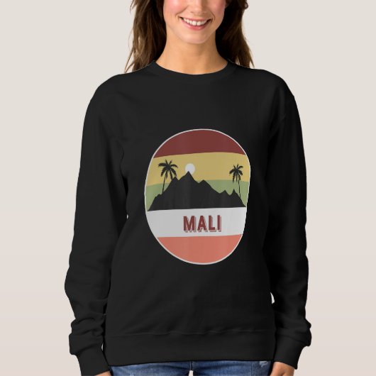 Mali-Berg und Palmen Sweatshirt (Vorderseite)