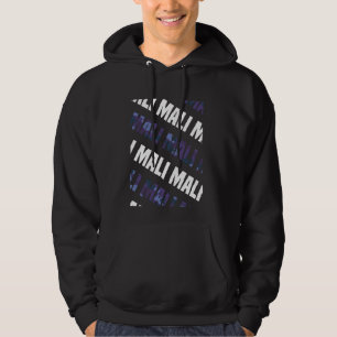 Mali Camouflage Pattern Lila Camouflage Hoodie