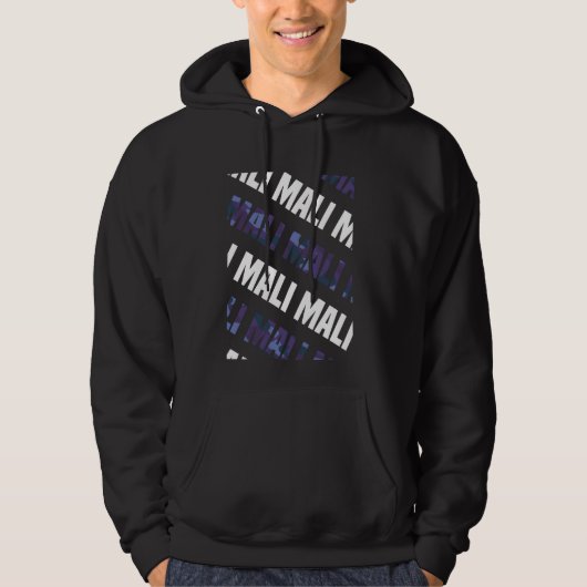 Mali Camouflage Pattern Lila Camouflage Hoodie (Vorderseite)