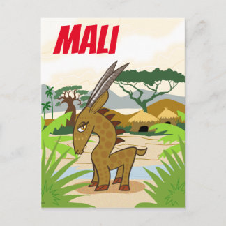 Mali chiwara postkarte
