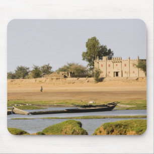 Mali, Djenne. Bani-Fluss bei Djenne Mousepad