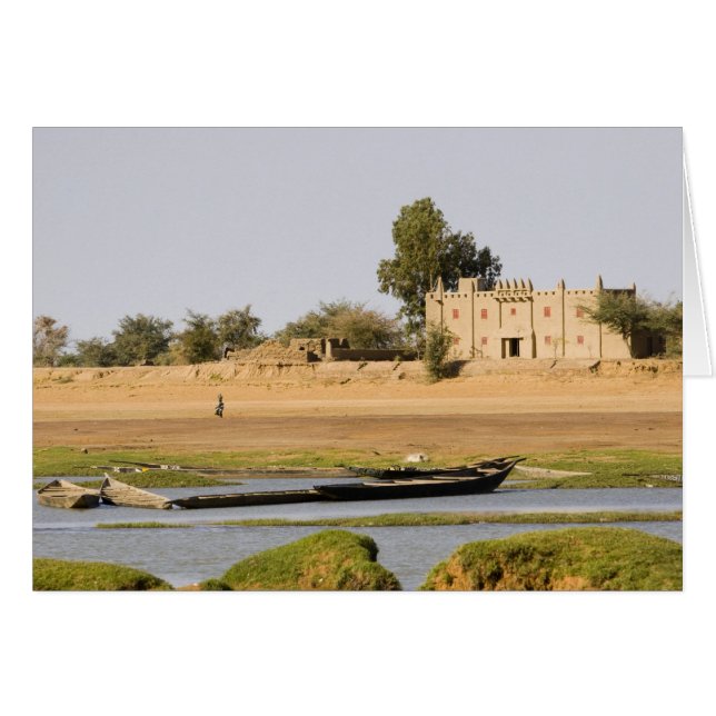 Mali, Djenne. Bani River bei Djenne (Vorderseite (Horizontal))