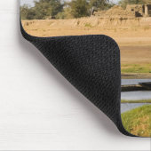 Mali, Djenne. Bani River bei Djenne Mousepad (Ecke)