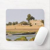 Mali, Djenne. Bani River bei Djenne Mousepad (Mit Mouse)