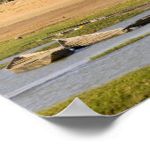 Mali, Djenne. Bani River bei Djenne Poster (Ecke)