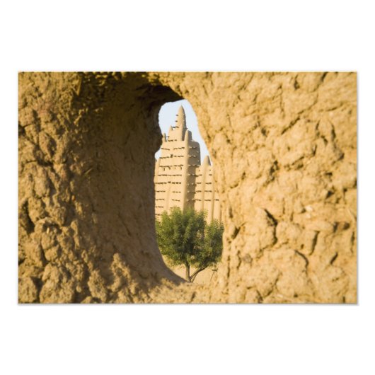 Mali, Djenne. Große Moschee 2 Fotodruck (Vorne)