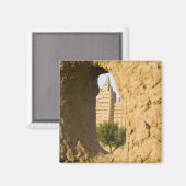 Mali, Djenne. Große Moschee 2 Magnet (Vorderseite/Rückseite)