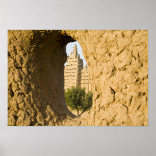 Mali, Djenne. Große Moschee 2 Poster