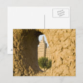 Mali, Djenne. Große Moschee 2 Postkarte (Vorne/Hinten)