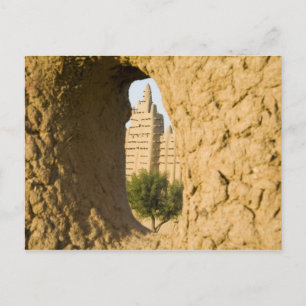 Mali, Djenne. Große Moschee 2 Postkarte
