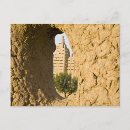 Mali, Djenne. Große Moschee 2 Postkarte (Vorderseite)