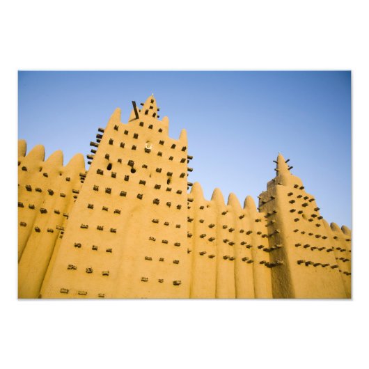Mali, Djenne. Große Moschee Fotodruck (Vorne)