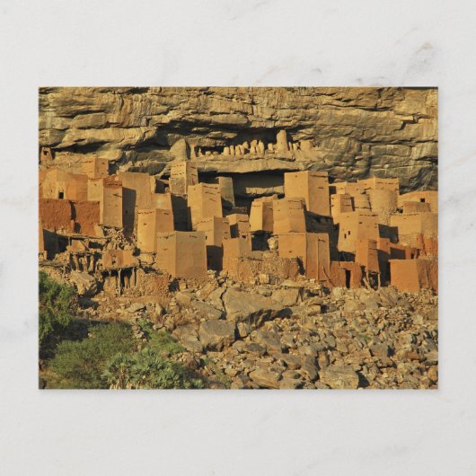 MALI, Dogon Lands. Traditionelle Tellem malian Postkarte (Vorderseite)