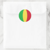 Mali Fisheye Flag-Aufkleber Runder Aufkleber (Tasche)