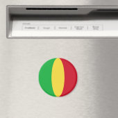 Mali Fisheye Flag Magnet (In Situ (Geschirrspüler))