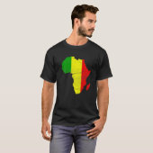 Mali Flag Africa Continent Silhouette Gift for Mal T-Shirt (Vorne ganz)
