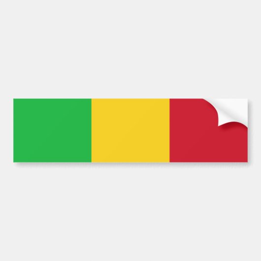 Mali Flag Autoaufkleber (Vorne)