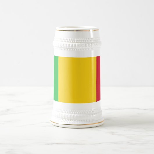 Mali Flag Bierglas (Mittel)