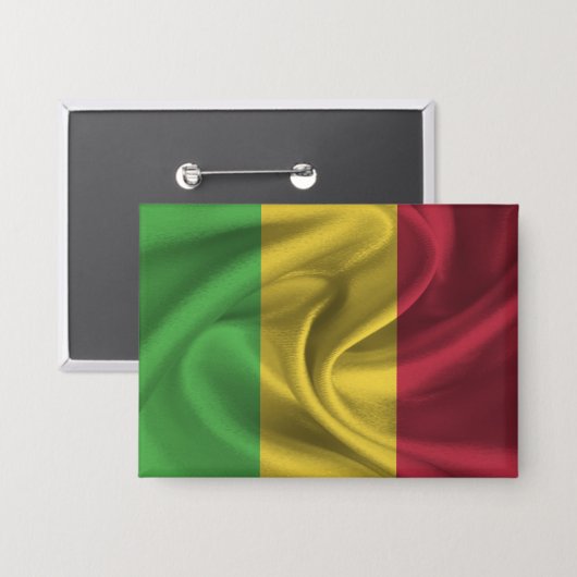 Mali Flag Button (Vorderseite/Rückseite)