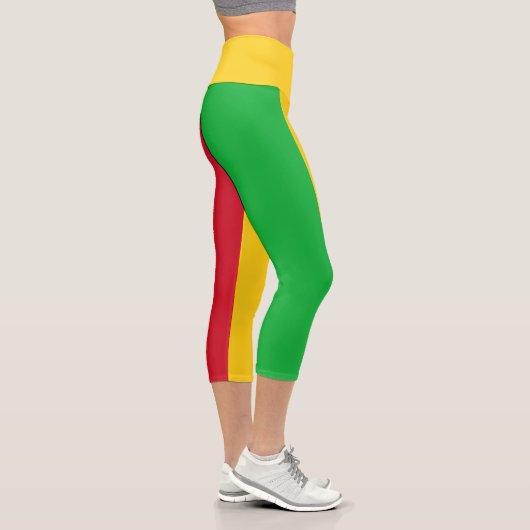 Mali Flag Capri Leggings (Rechts)