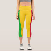 Mali Flag Capri Leggings (Vorderseite)
