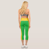 Mali Flag Capri Leggings (Rückseite)