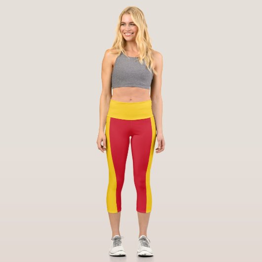 Mali Flag Capri Leggings (Vorderseite)