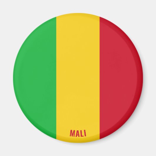 Mali Flag Charming Patriotic Magnet (Vorne)