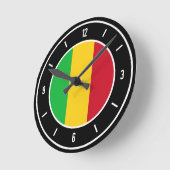 Mali Flag Elegante Runde Wanduhr (Winkel)