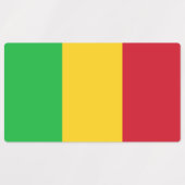 Mali Flag Etiketten (Design 1)