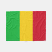 Mali Flag Fleecedecke (Vorderseite (Horizontal))