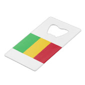 Mali Flag Geldbeutel Flaschenöffner (Vorderseite Schrägansicht)