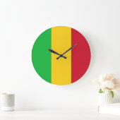 Mali Flag Große Wanduhr (Zuhause)