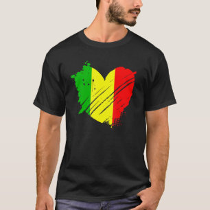 Mali Flag I Liebe Mali Es ist in meiner DNA für Ma T-Shirt